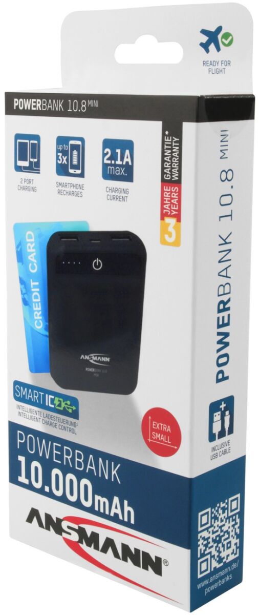 Powerbank mini 10.000mAh Powerbank 10.8 mini