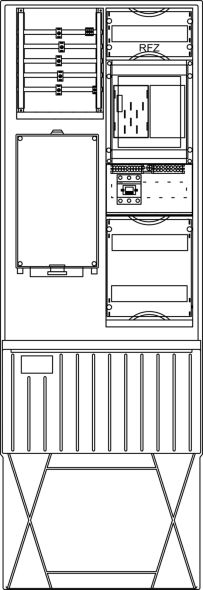 Zähleranschlusssäule ZS321B.W4.33