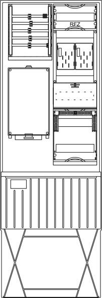 Zähleranschlusssäule ZS322B.W1.12A