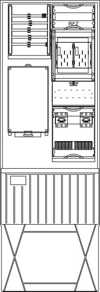 Zähleranschlusssäule ZS322B.W4.A