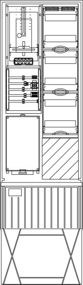 Zähleranschlusssäule ZS341.W3.48V