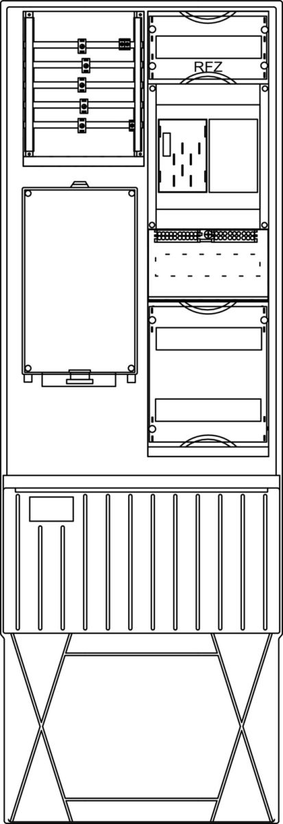 Zähleranschlusssäule ZS321B.W1.36