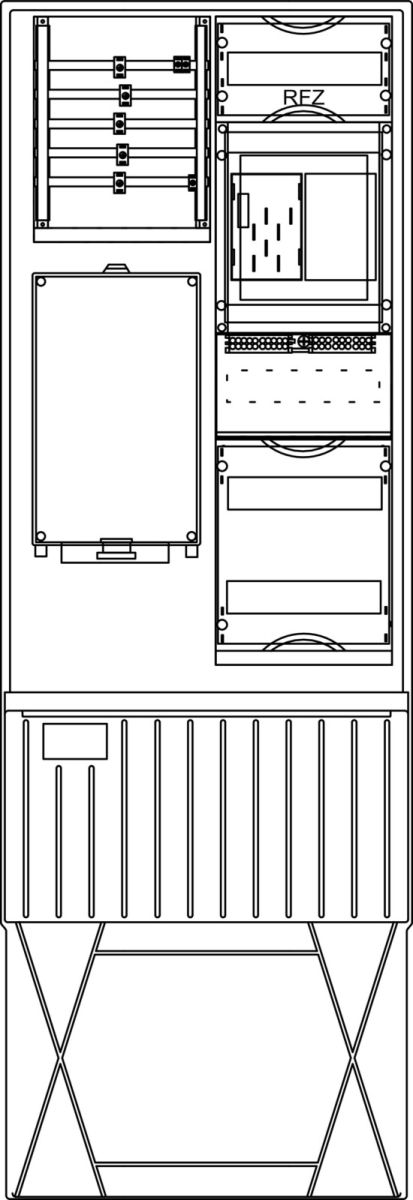 Zähleranschlusssäule ZS321B.W2.24