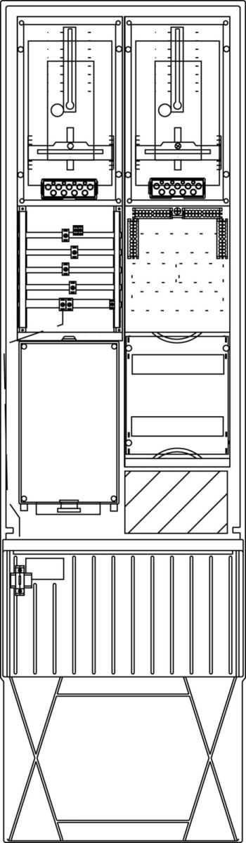 Zähleranschlusssäule ZS342.S4.12