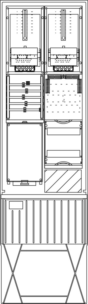 Zähleranschlusssäule ZS342.W2.12A