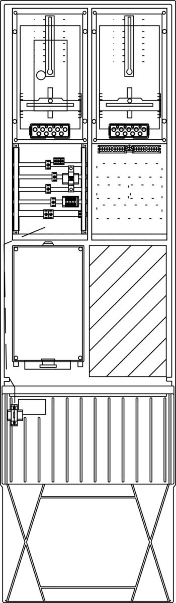 Zähleranschlusssäule ZS342T.S4.24