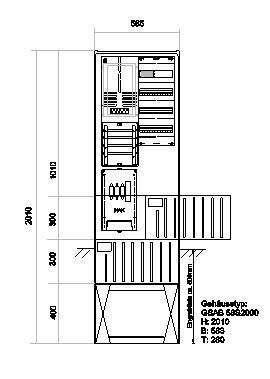 Zähleranschlußsäule 01.00.1P11V4