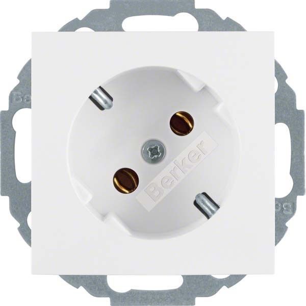 SCHUKO-Steckdose 47278989 polarweiß glänzend