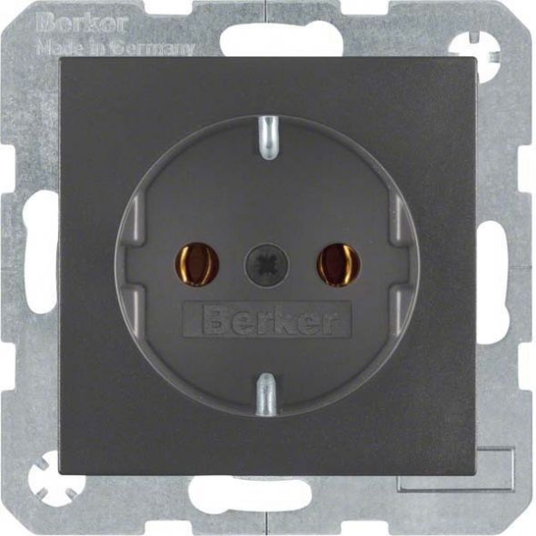 SCHUKO-Steckdose 41431606 anthrazit matt