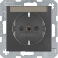 SCHUKO-Steckdose 41491606 anthrazit matt