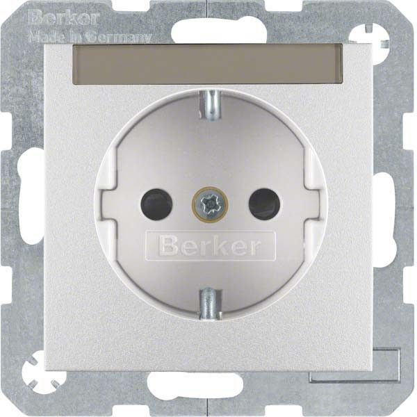 SCHUKO-Steckdose 41491404 alu matt lackiert