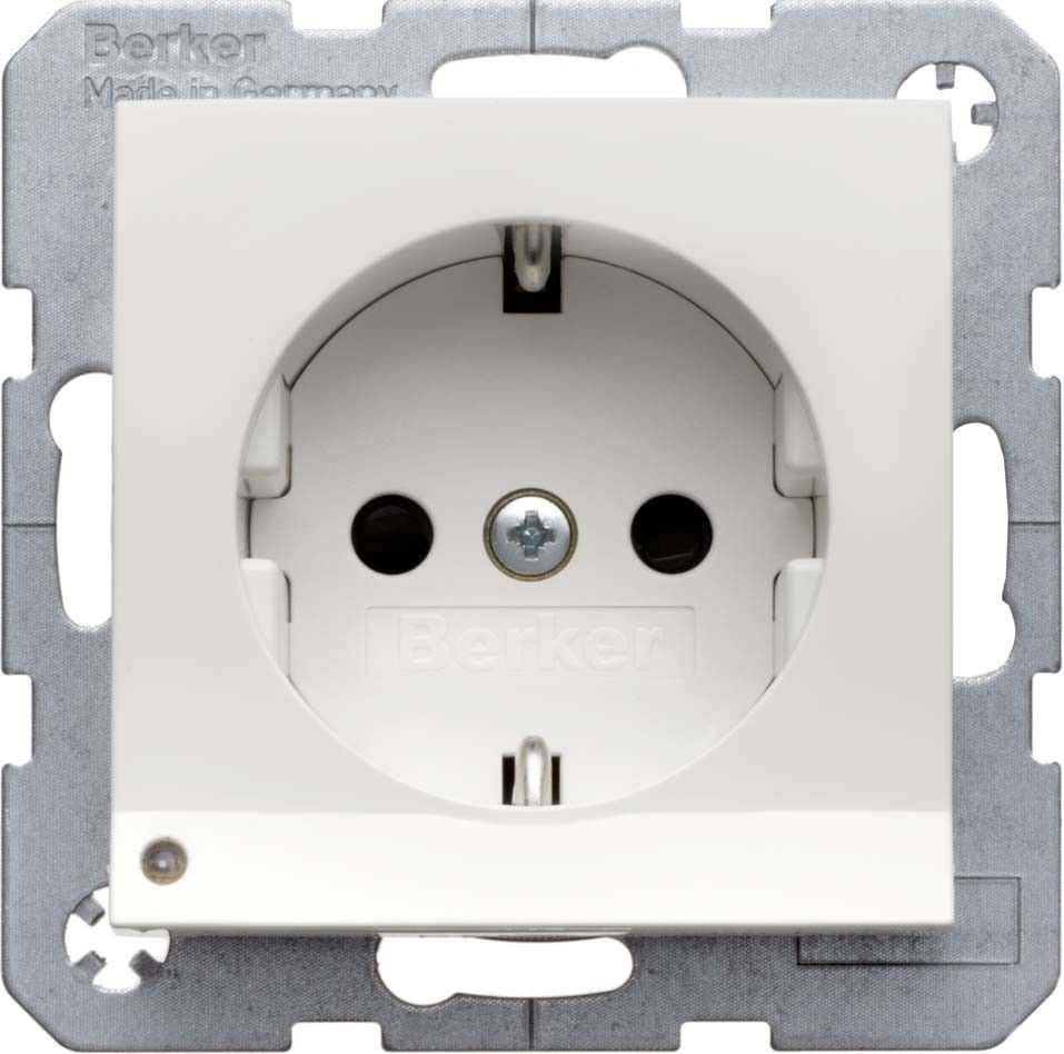 SCHUKO-Steckdose 41091404 alu matt lackiert