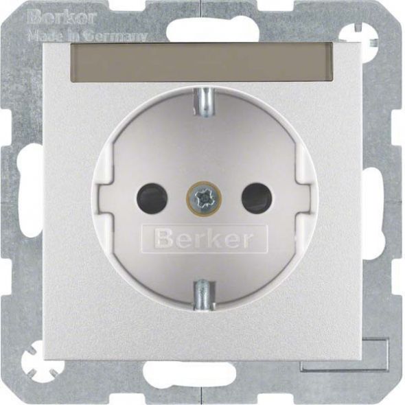 SCHUKO-Steckdose 41491404 alu matt lackiert