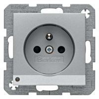 Steckdose 6765101404 alu matt lackiert