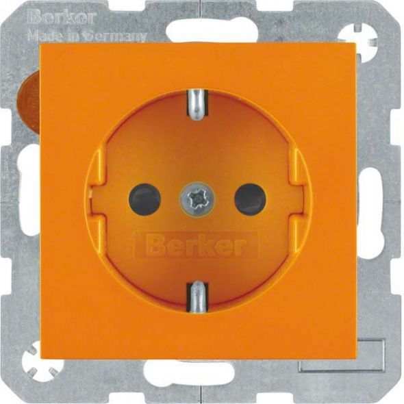 SCHUKO-Steckdose 41438914 orange glänzend