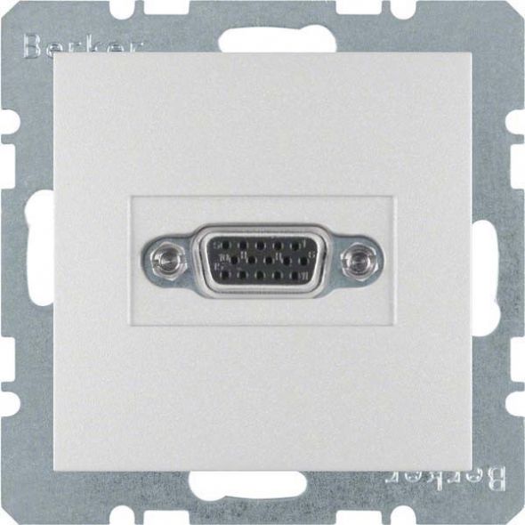 Steckdose VGA 3315401404 alu matt lackiert