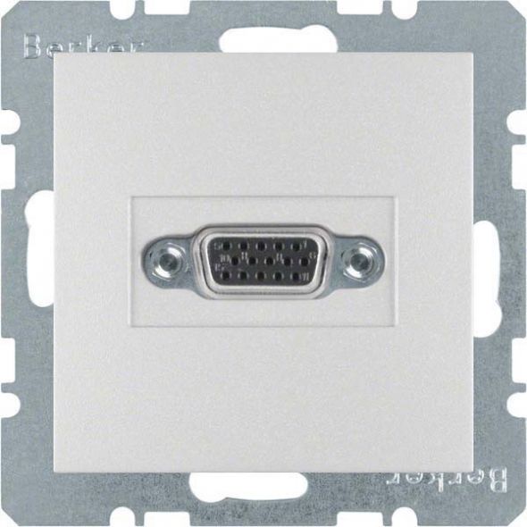 Steckdose VGA 3315411404 alu matt lackiert