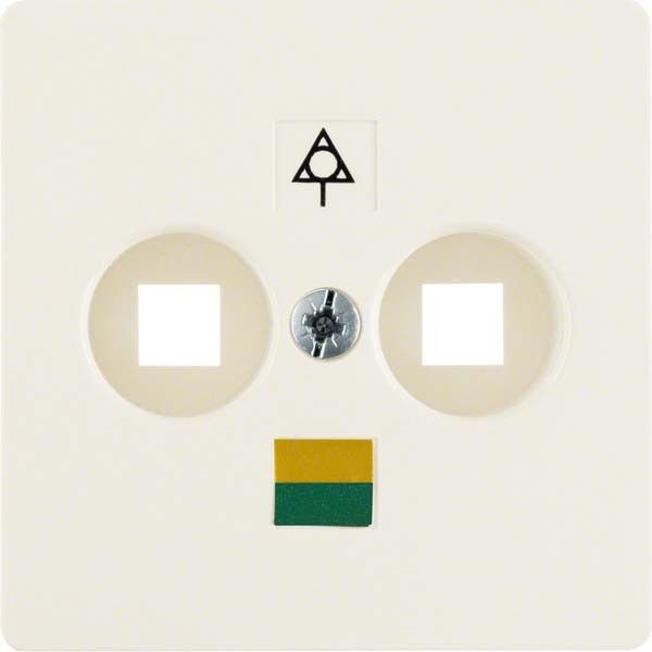 Zentralplatte 140302 weiß glänzend