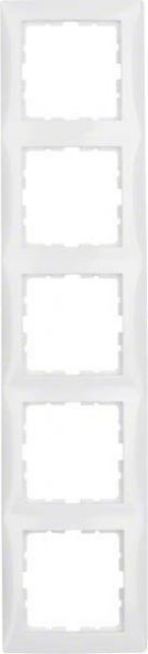 Rahmen 5-fach 10158989 polarweiß glänzend