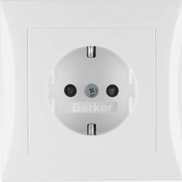 SCHUKO-Steckdose 47228989 polarweiß glänzend