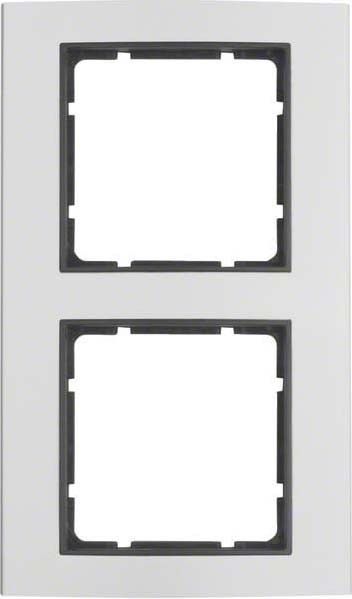 Rahmen 2-fach 10123004 alu anthrazit matt