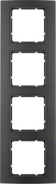 Rahmen 4-fach 10143005 alu schwarz anthrazit matt