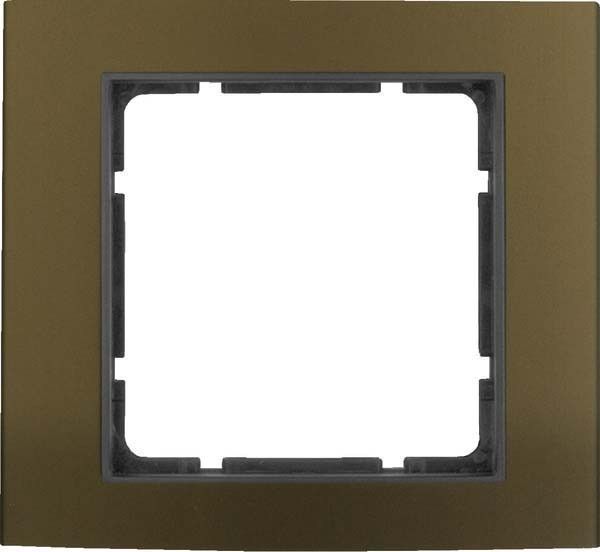 Rahmen 1-fach 10113001 alu braun anthrazit matt