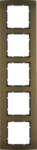 Rahmen 5-fach 10153001 alu braun anthrazit matt