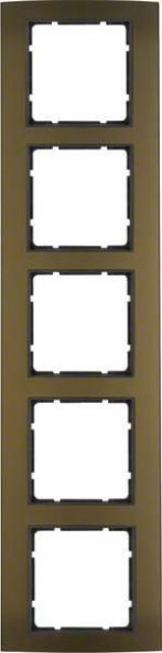 Rahmen 5-fach 10153001 alu braun anthrazit matt