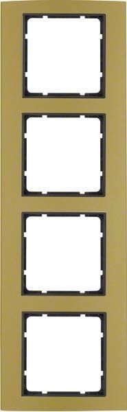 Rahmen 2-fach 10143016 alu gold anthrazit matt