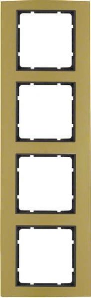 Rahmen 2-fach 10143016 alu gold anthrazit matt