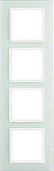 Rahmen 4-fach 10146909 Glas polarweiß matt
