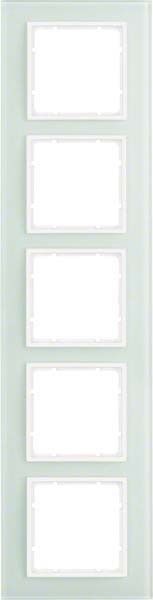 Rahmen 5-fach 10156909 Glas polarweiß matt