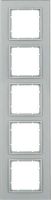 Rahmen 5-fach 10156414 Glas alu matt lackiert