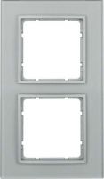 Rahmen 2-fach 10126414 Glas alu matt lackiert