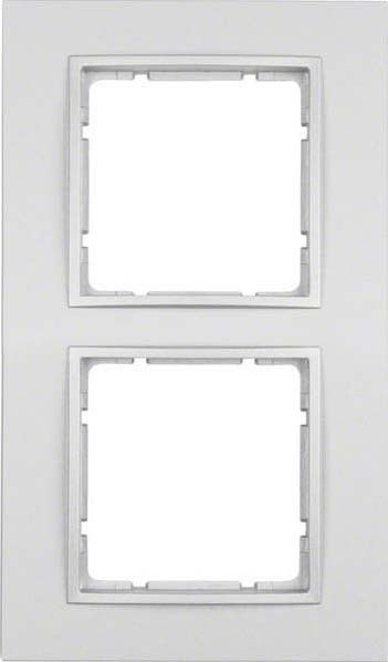 Rahmen 2-fach 10126424 alu matt lackiert