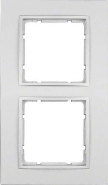 Rahmen 2-fach 10126424 alu matt lackiert