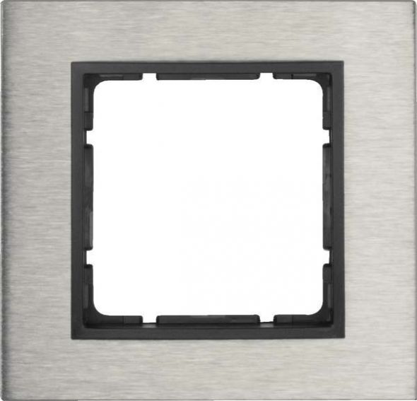 Rahmen 1-fach 10113606 edelstahl anthrazit matt
