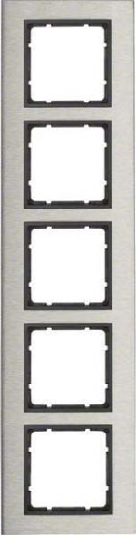 Rahmen 5-fach 10153606 edelstahl anthrazit matt