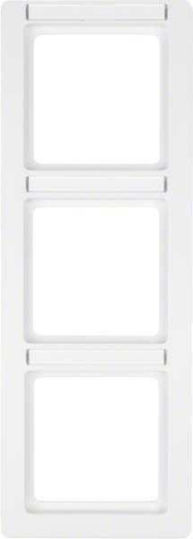 Rahmen 3-fach 10136019 polarweiß samt