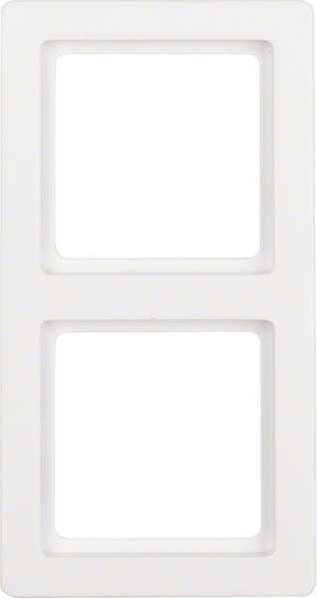 Rahmen 2-fach 10126089 polarweiß samt