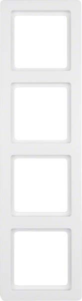 Rahmen 4-fach 10146089 polarweiß samt