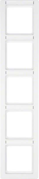 Rahmen 5-fach 10156019 polarweiß samt