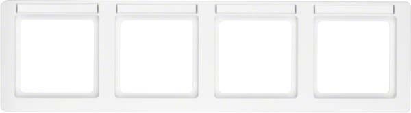 Rahmen 4-fach 10246019 polarweiß samt