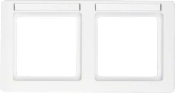 Rahmen 2-fach 10226019 polarweiß samt