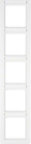 Rahmen 5-fach 10156019 polarweiß samt