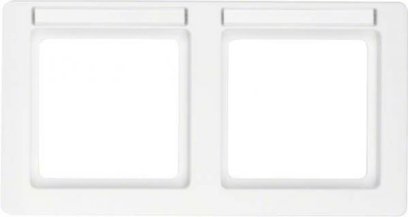 Rahmen 2-fach 10226019 polarweiß samt