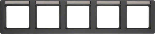 Rahmen 5-fach 10256016 anthrazit samt lackiert