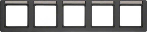 Rahmen 5-fach 10256016 anthrazit samt lackiert