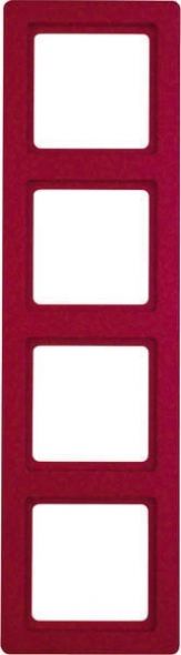 Rahmen 4-fach 10146062 rot samt